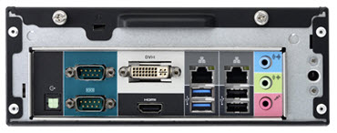 Shuttle XH61V Back