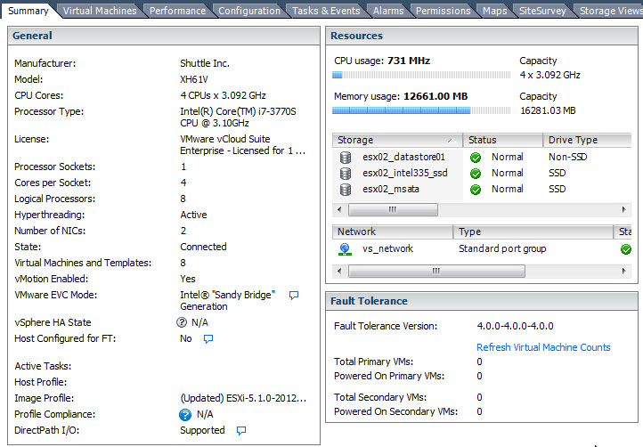 ESXi 5.1 on XH61V