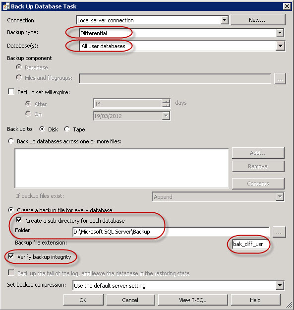 Creating a Maintenance Plan for SQL Server 2008 R2 for vCenter ...