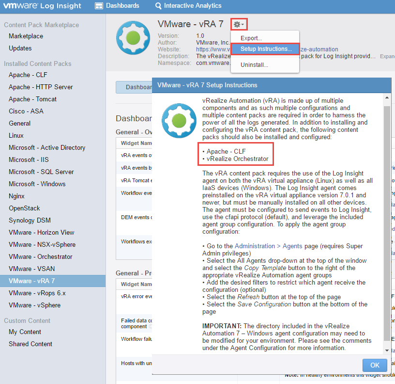 Enabling vRealize Log Insight agent on vRealize Automation 7 appliance